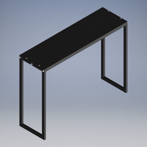EasyBuild Metal Desk DIY plan  / dxf / 3d cad model / dwg file   / pdf file / DIY Building Instructions