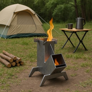 Rocket Stove DIY Building Plan / Cooking Set / DXF / STEP / Pdf