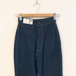 Vintage Deadstock 1970s SOB Dark Denim Straight Leg Jeans Cotton Rigid Denim