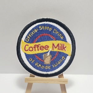 Coffee Milk - Official State Drink of Rhode Island - Embroidered Patch