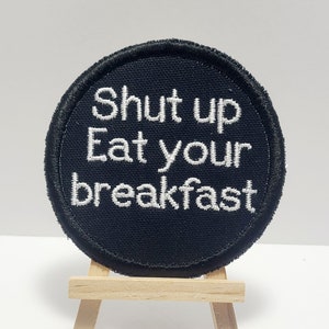 Kesha - Gag Order - Only Love Lyrics - Shut Up Eat Your Breakfast - Embroidered Patch