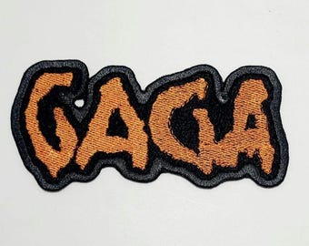 GAGA - MAYHEM Font - Ldy Gga - MAYHEM Name Album Font - Die-cut Unique Embroidered Patch