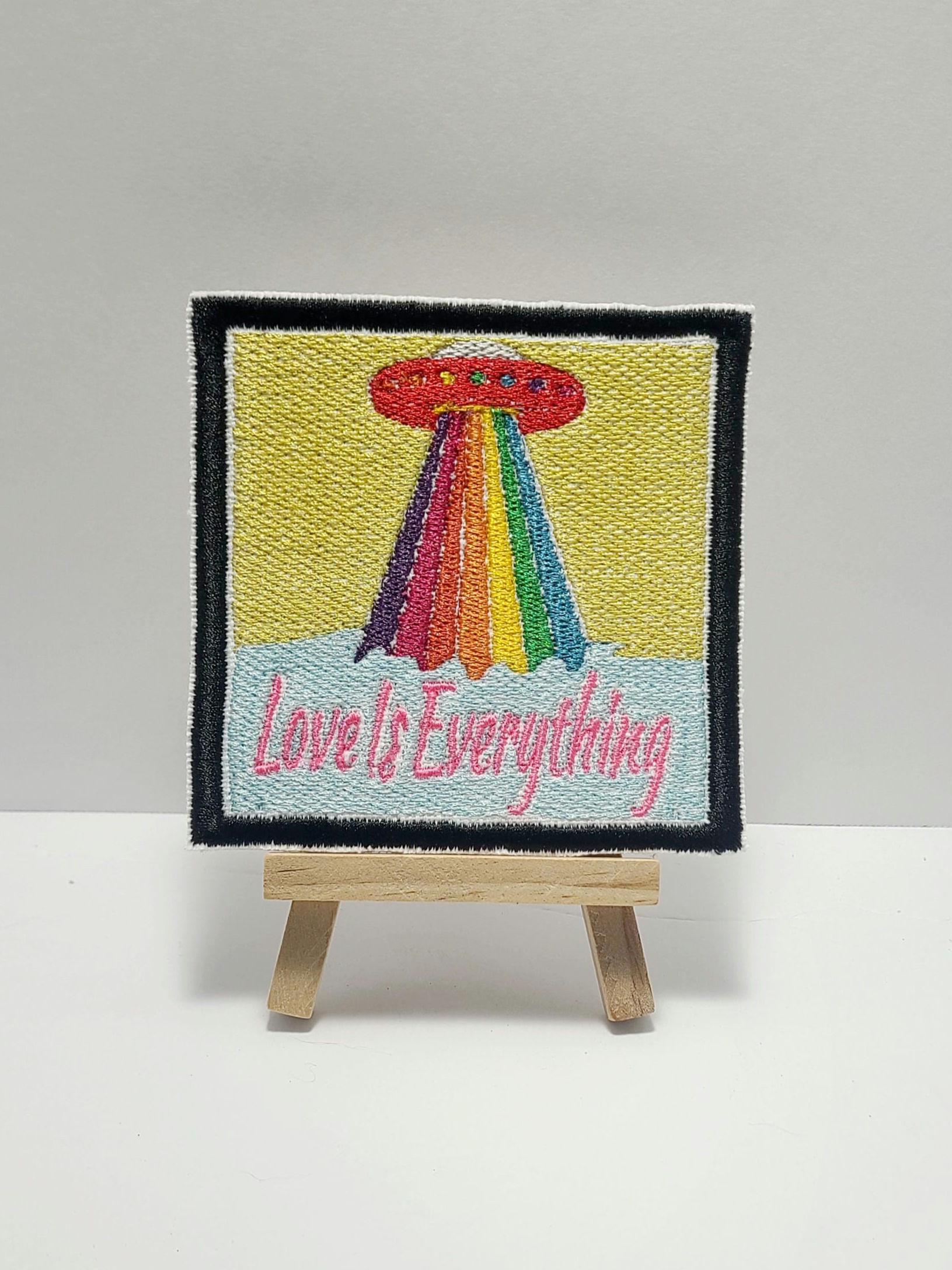 KESHA - Spaceship "Love Is Everything" Rainbow Album UFO Lyrics Embroidered Patch