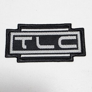 Logo albumu TLC (zespołu) - "FANMAIL" - Album z 1999 roku - Czarno-białe - Naszywka haftowana