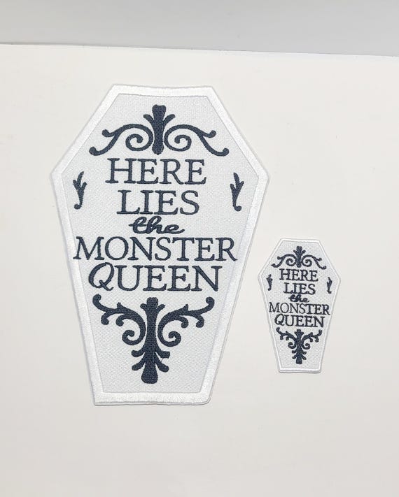 Here Lies the Monster Queen - Netflix Tudum -MAYHEM - Casket - Ldy Gaga Embroidered Patch