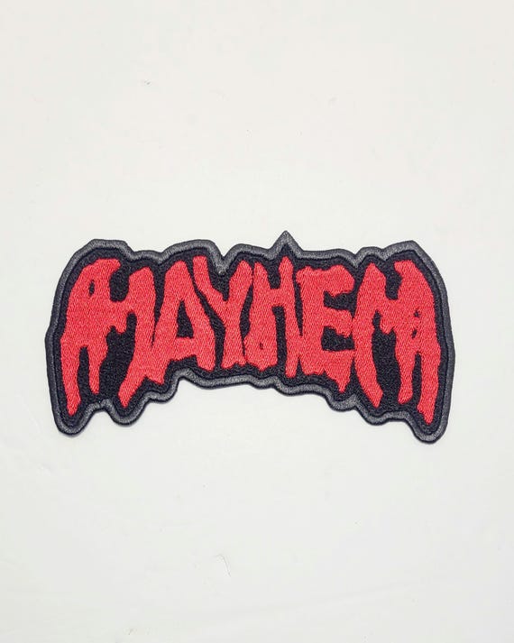 MAYHEM - Ldy Gga - MAYHEM Album Font - Red & Black - Die-cut