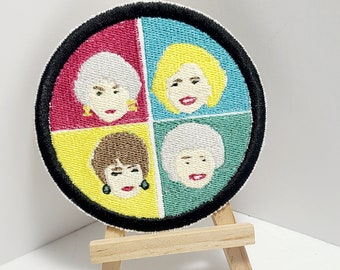 Golden Girls - Rose Dorothy Blanche Sophia - Embroidered Patch Fanart