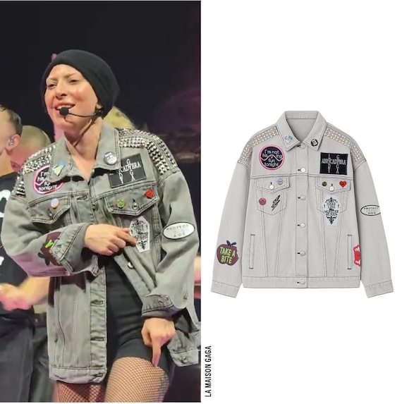 Lady Gaga Seattle Patch Jacket Patches Set - the EXACT Patches