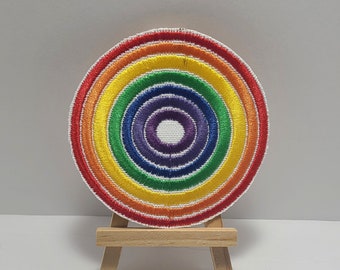 Rainbow Pride LGBTQIA Bullseye Embroidered Patch