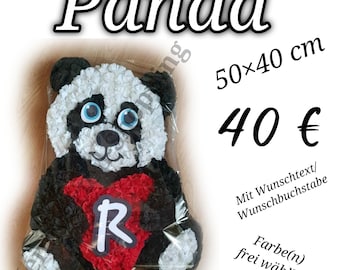 Maiherz Maibild Mai Herz Süßer 3D Panda mit Personalisierung
