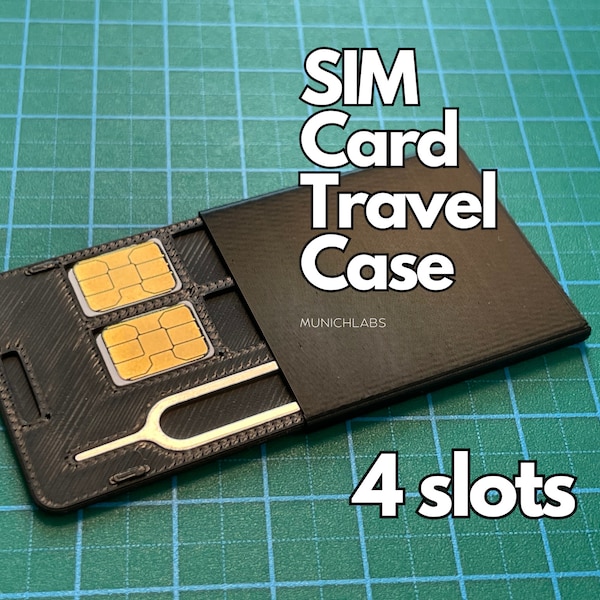 SIM Card Travel Case (4x Nano)