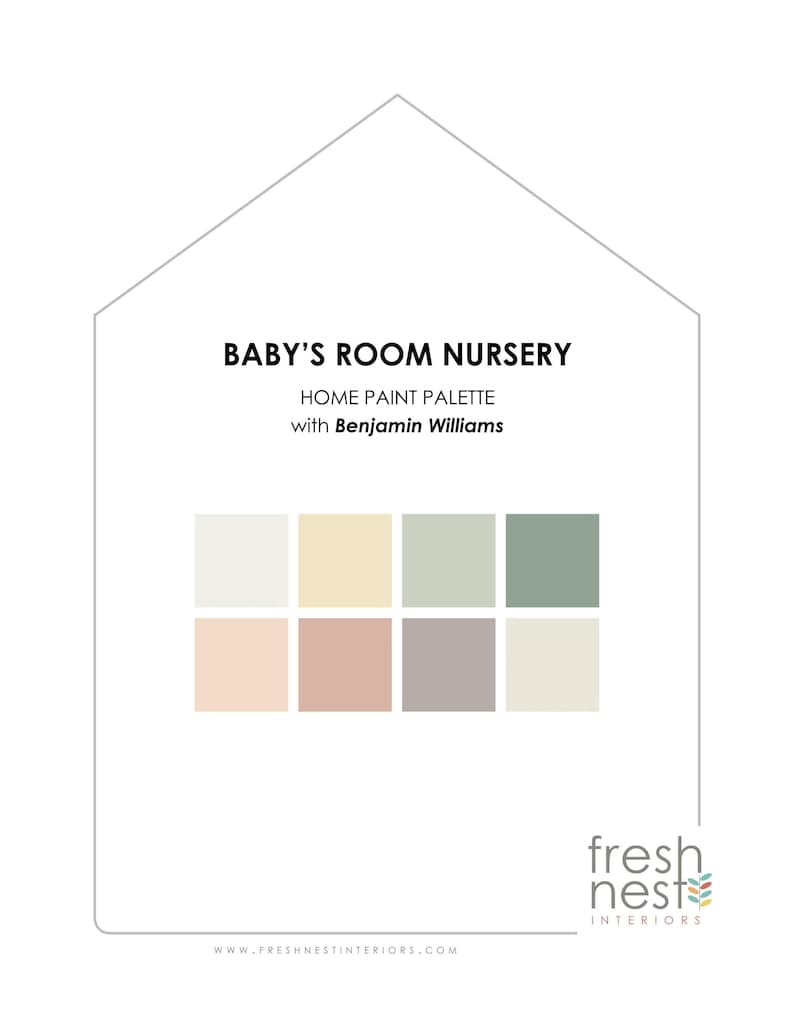 Benjamin Moore Baby Room Paint Palette: Soft Muted Colors (digital ...