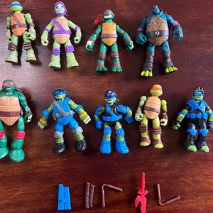 4 pz/set Teenage Mutant Ninja tartarughe Action Figure Film Edition TMNT  modello mobile giocattoli - AliExpress