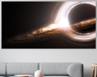 Black Hole Wall Decor, Huge Canvas Art, Space Wall Art, Space Home Décor, Cosmic Canvas, The Biggest Black Hole, Space Canvas, TON 618