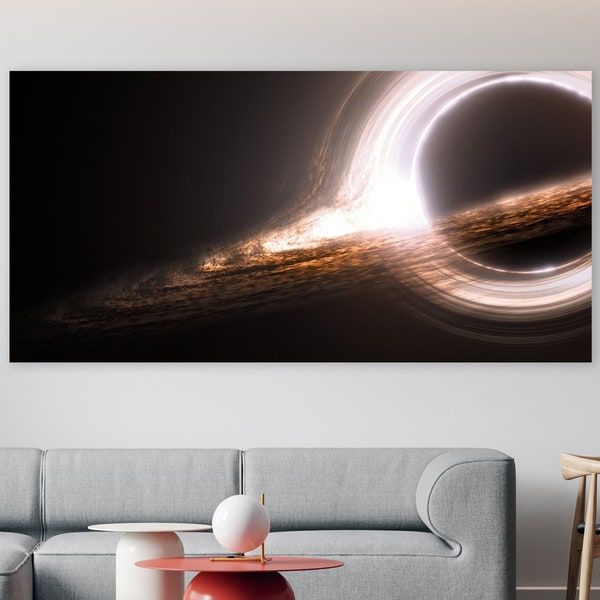 Black Hole Wall Decor, Huge Canvas Art, Space Wall Art, Space Home Décor, Cosmic Canvas, The Biggest Black Hole, Space Canvas, TON 618