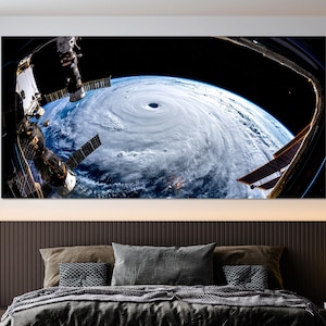 View of International Space Station Wall Decor, Huge Canvas, Space Wall Art, Space Wall Decor, NASA Photography Print for Wall