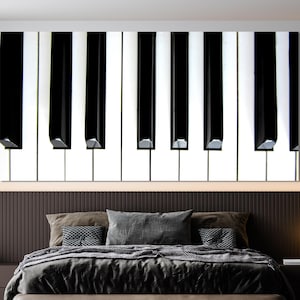 Piano Canvas Wall Art, Minimalist Piano Canvas, Huge Canvas Art, Pianist Gift Wall Art