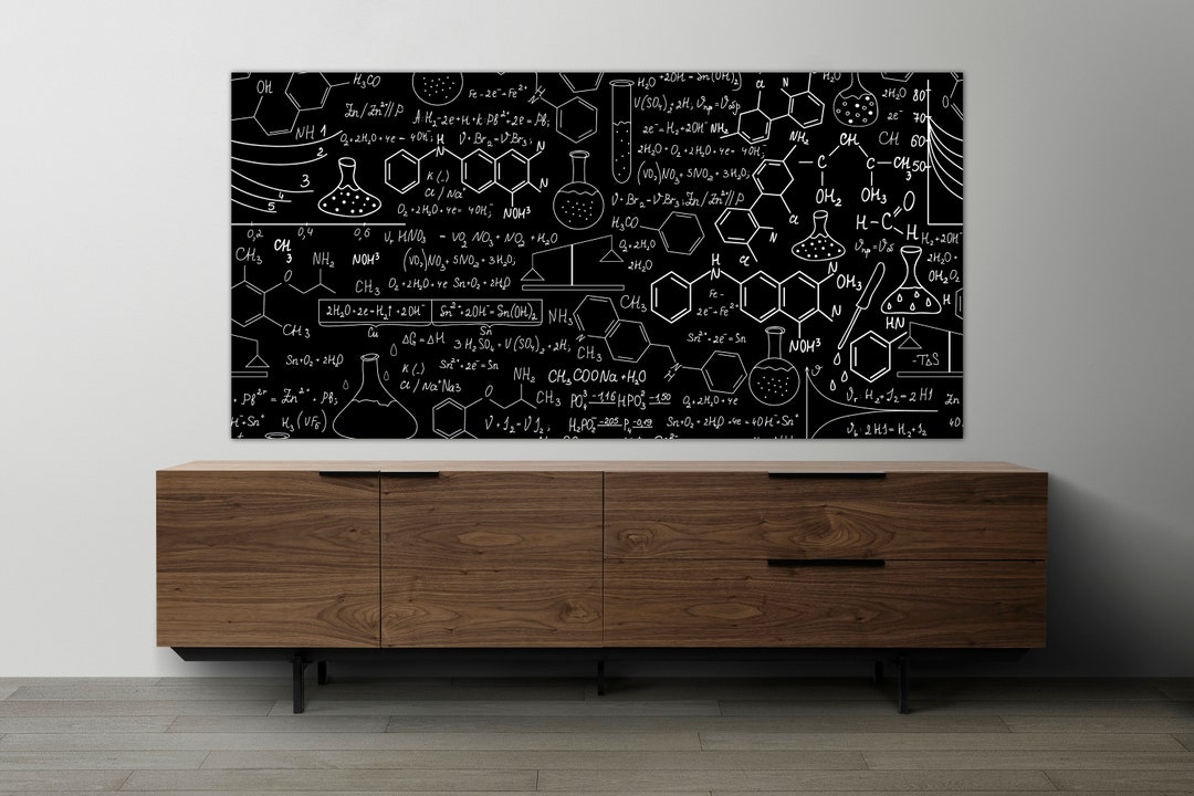 Chemistry Wall Decor, Huge Canvas Art, Organic Chemistry Canvas Art