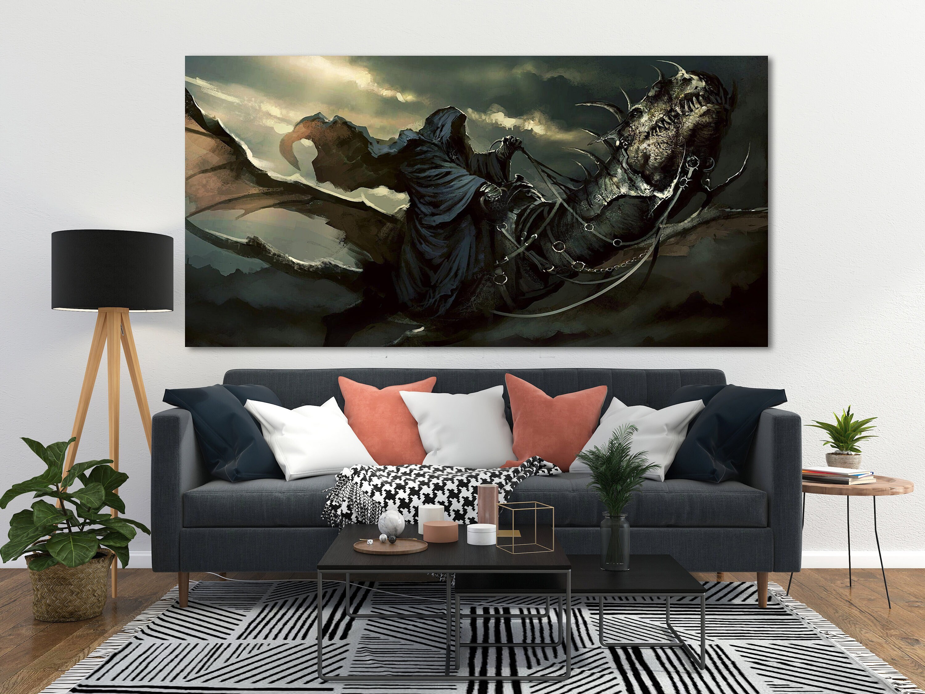 Lord of The Rings Canvas, Movie Wall Art, Huge Canvas Art, Fantasy Wall Art, Canvas Art Home Decor, The Nazgûl