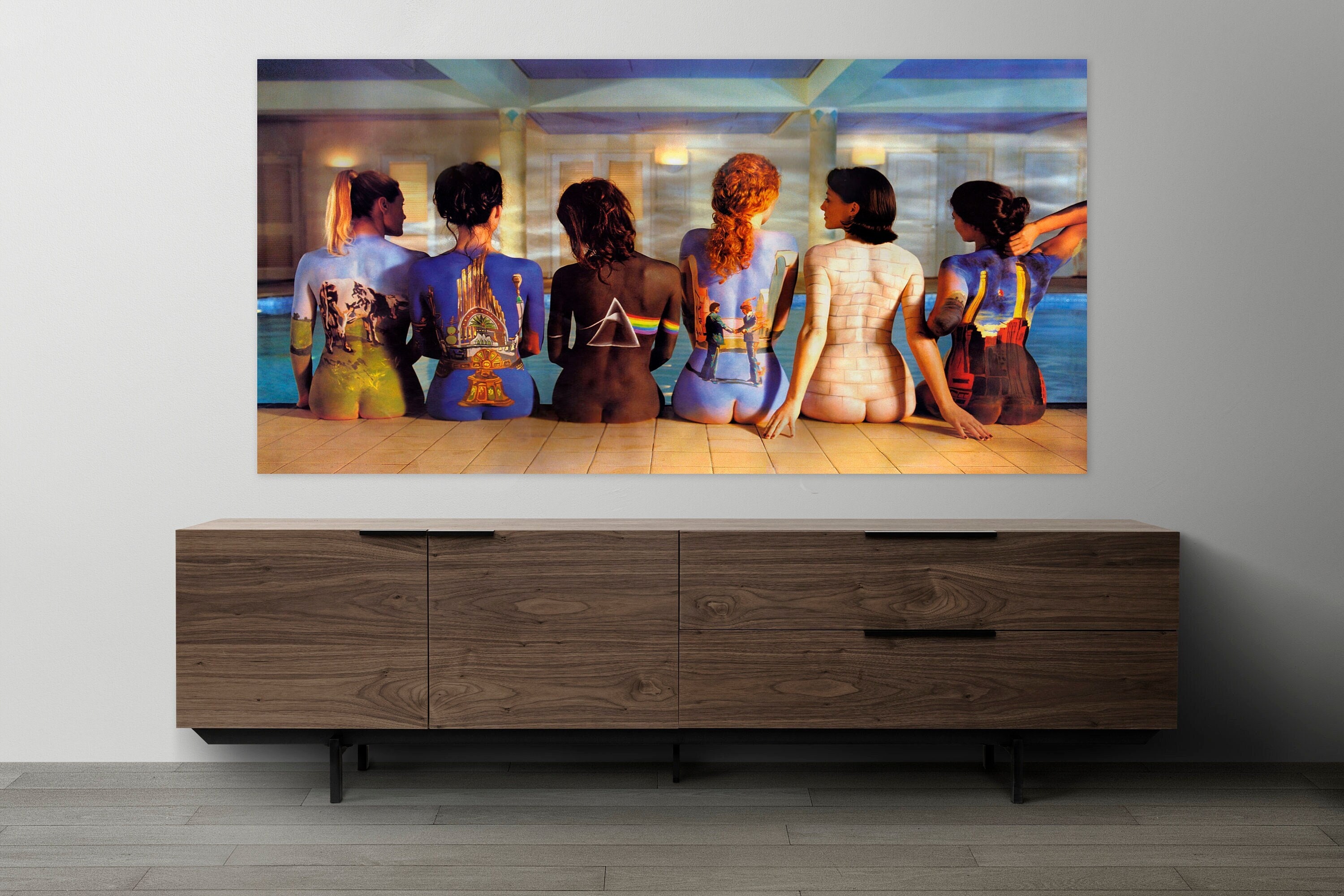 Pink Floyd Canvas, Huge Canvas Art, Iconic Wall Art, Musical Art, Minimalist Home Decor, Vintage Home Decor, The Classic 1997 Back Catalogue