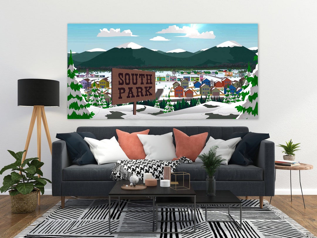 South Park Wall Decor Huge Canvas Wall Art Iconic Wall Art Etsy