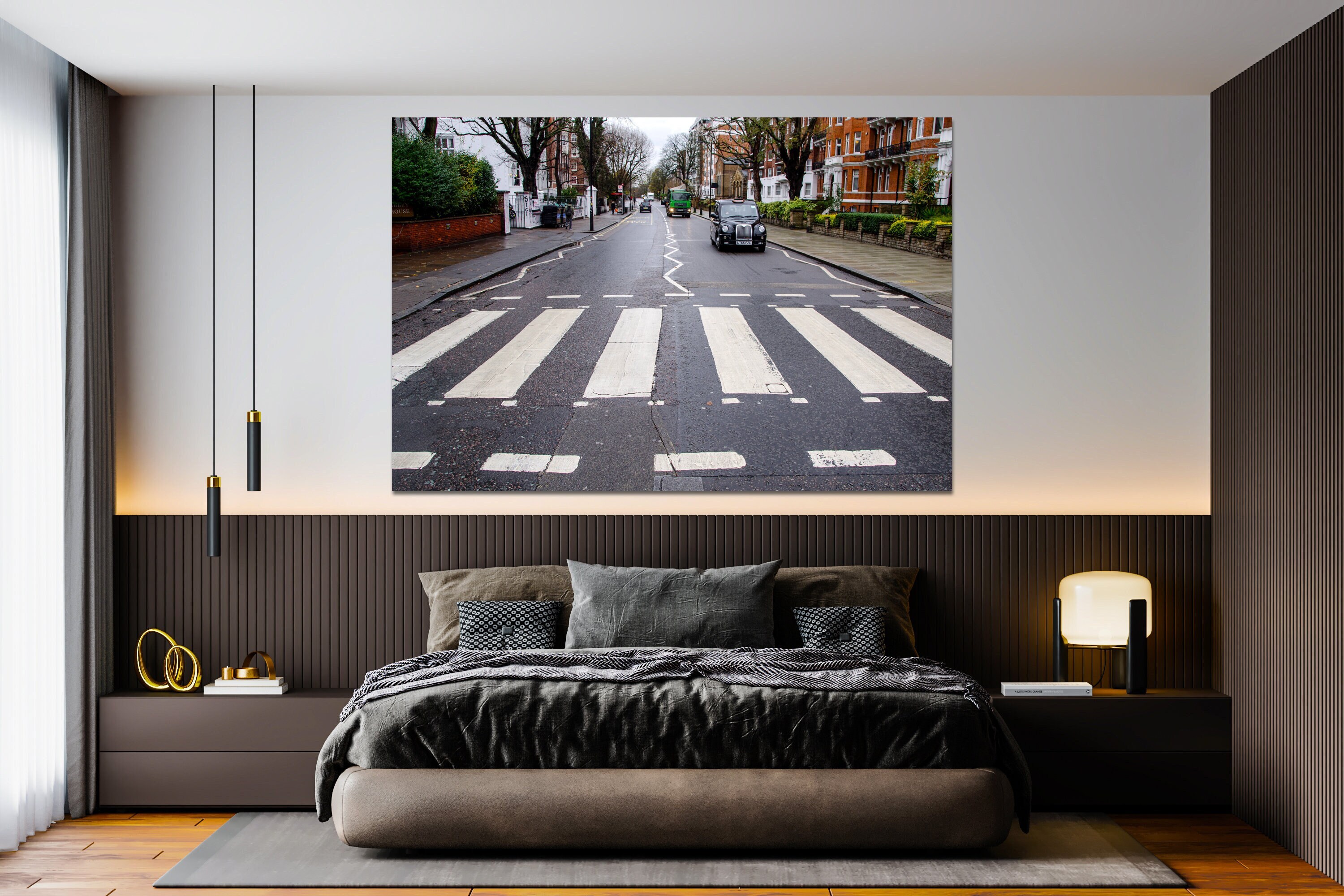 Abbey Road Wall Decor, Huge Canvas Art, Iconic Street Canvas, St John's Wood Canvas, Abbey Road in London Street Canvas Wall Art