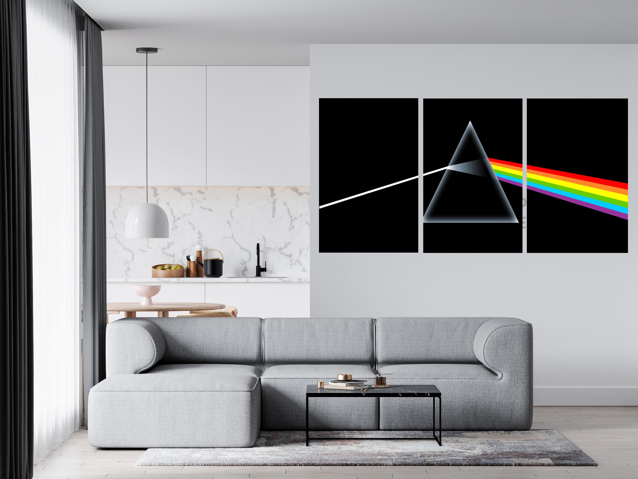Pink Floyd Canvas, Huge Canvas Art, Iconic Wall Art, Musical Art, Rock