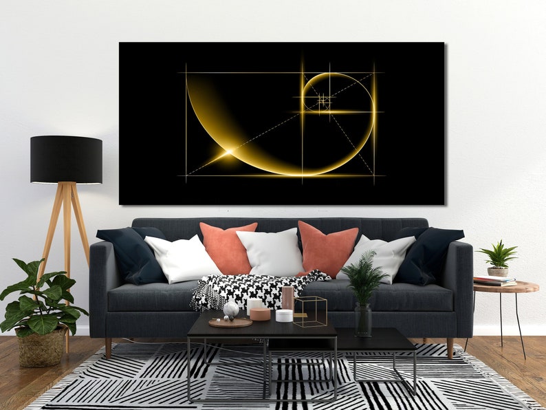 Golden Ratio Wall Art Huge Canvas Art Scientific Canvas Etsy