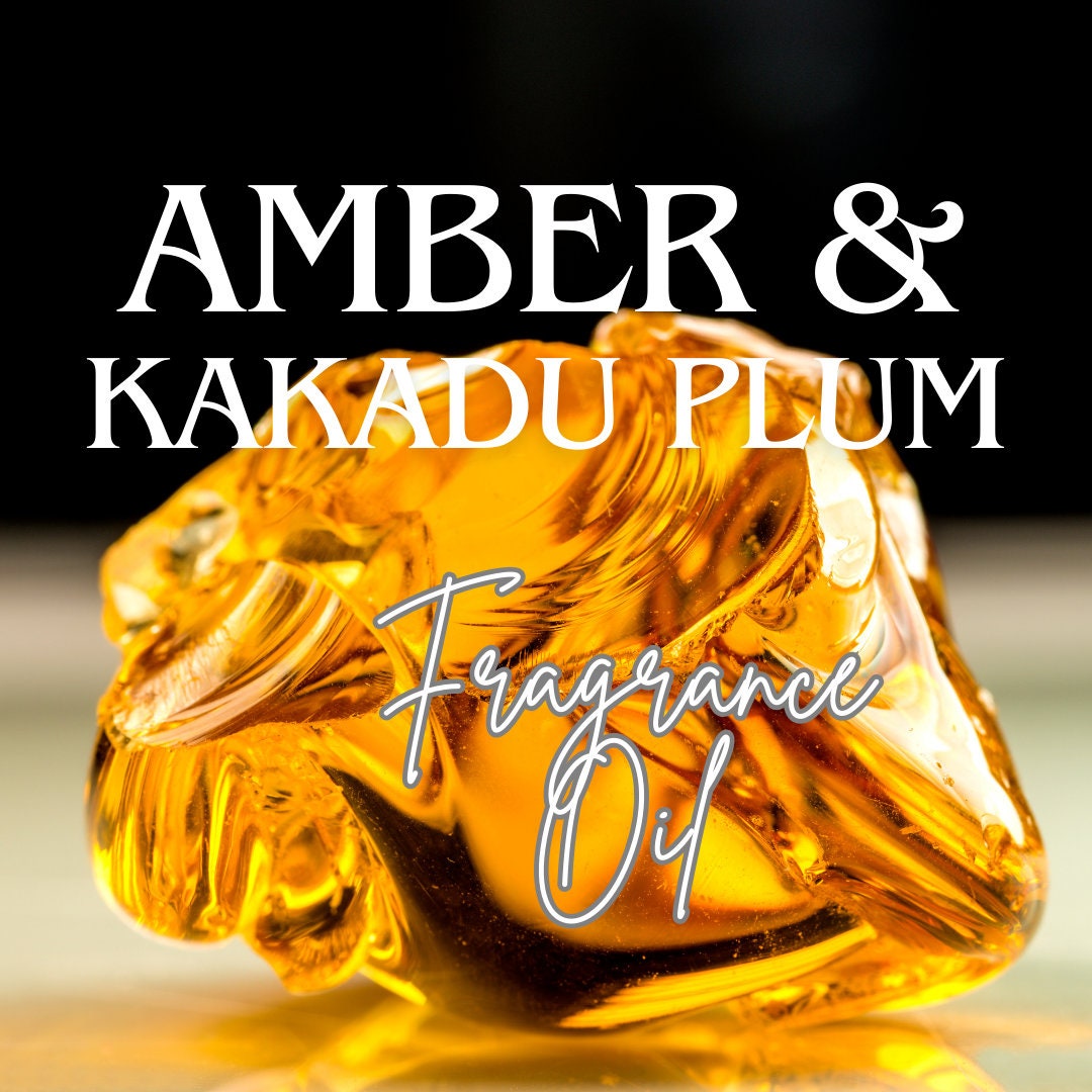AMBER & KAKADU PLUM Fragrance Oil Roll on Perfume Oil, Amber Perfume