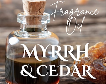 MYRRH & CEDAR - FRAGRANCE Oil- Roll On Perfume Oil, Earthy, Woody, Nature Scent, Unisex Fragrance, Myrrh Oil, Cedar Fragrance, Woody Scent