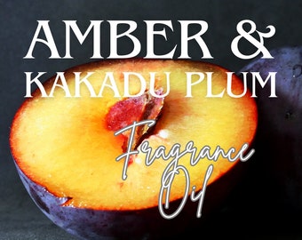 AMBER & KAKADU PLUM - Fragrance Oil - Roll On Perfume Oil, Amber Perfume, Luxury Perfume, Amber Fragrance, Plum Fragrance, Luxury Fragrance