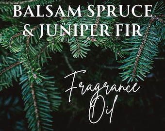 BALSAM SPRUCE & JUNIPER Fir- Fragrance Oil- Roll On Perfume Oil, Earthy, Woody, Natural, Unisex Fragrance, Juniper Fragrance, Balsam