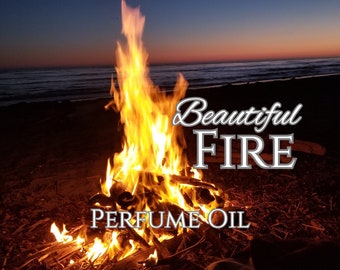 BEAUTIFUL FIRE - Fragrance Oil - Roll On Perfume Oil, Earthy, Woody, Nature Fragrance, Unisex Fragrance, Marshmallow Fragrance, Smokey