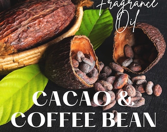 Cacao Coffee Bean - FRAGRANCE OIL - Roll On Perfume Oil, Sweet fragrance, Foodie, Gourmand, Coffee Scent, Chocolate Scented, Dessert Scent