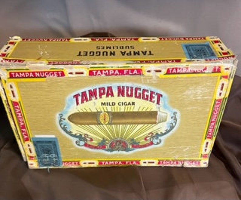 Vintage Tampa Nugget Cigar Box Etsy