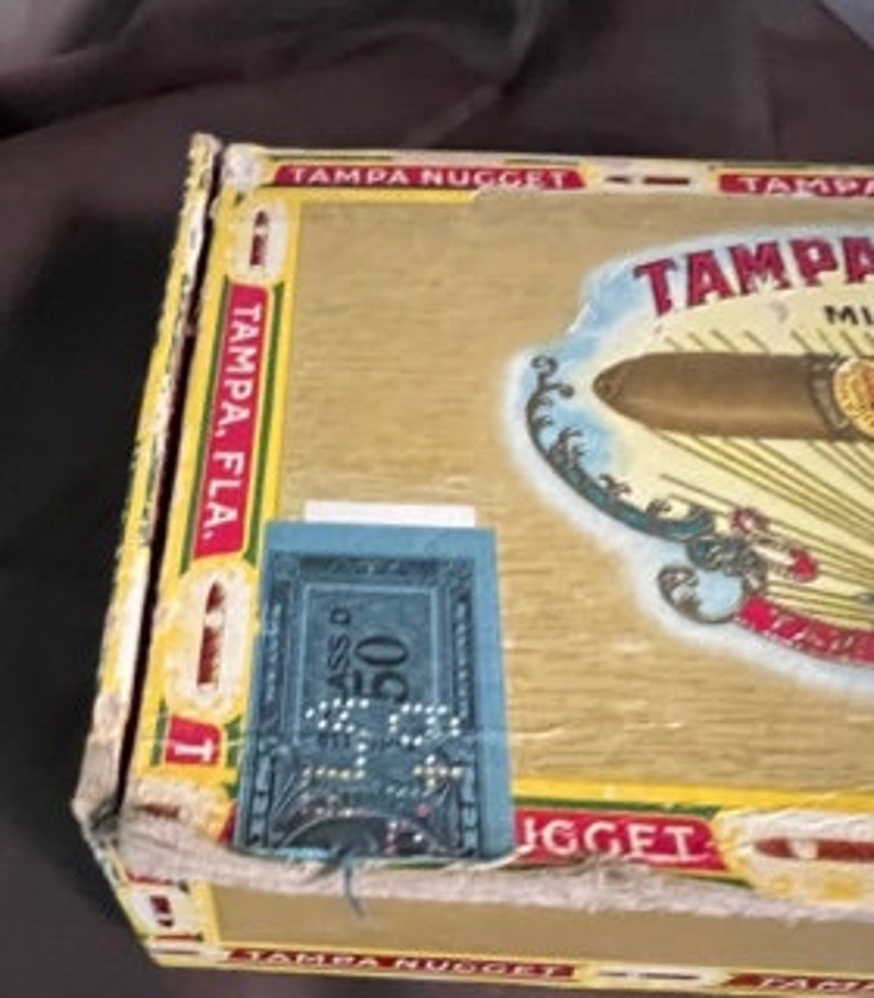Vintage Tampa Nugget Cigar Box Etsy