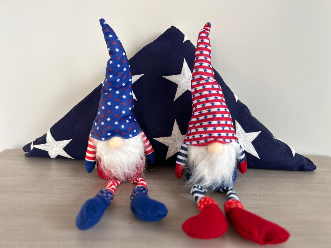 Gnomes HAPPY 4TH of July/memorial Day Gnomes set of 2 Etsy