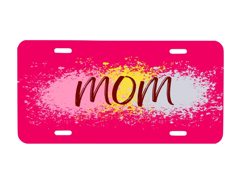 MOM License Plate Etsy