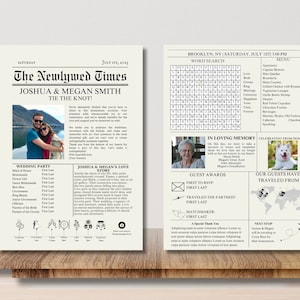 Newspaper Template Wedding