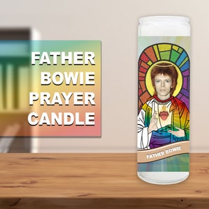 Father Bowie Prayer Candle