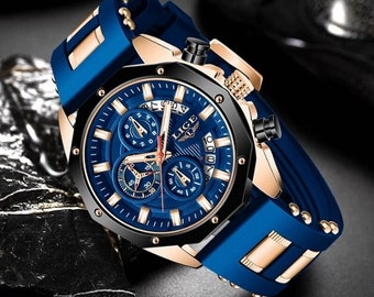 Splendidi nuovi orologi da uomo di moda Top Brand di lusso Orologio sportivo da uomo al quarzo Orologio Cronografo da uomo