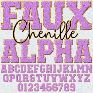 Alfabeto PNG de chenilla sintética, parches de letras universitarias, letras imprimibles de chenilla sintética en colores pastel, letras de primavera de Pascua, paquete Alpha 3FC