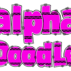 Back to School Alphabet PNG, School Letters, PNG Letters, School Alpha Doodle, Back to School Doodle, Crayon Alpha Doodle, Alpha Doodle 21C