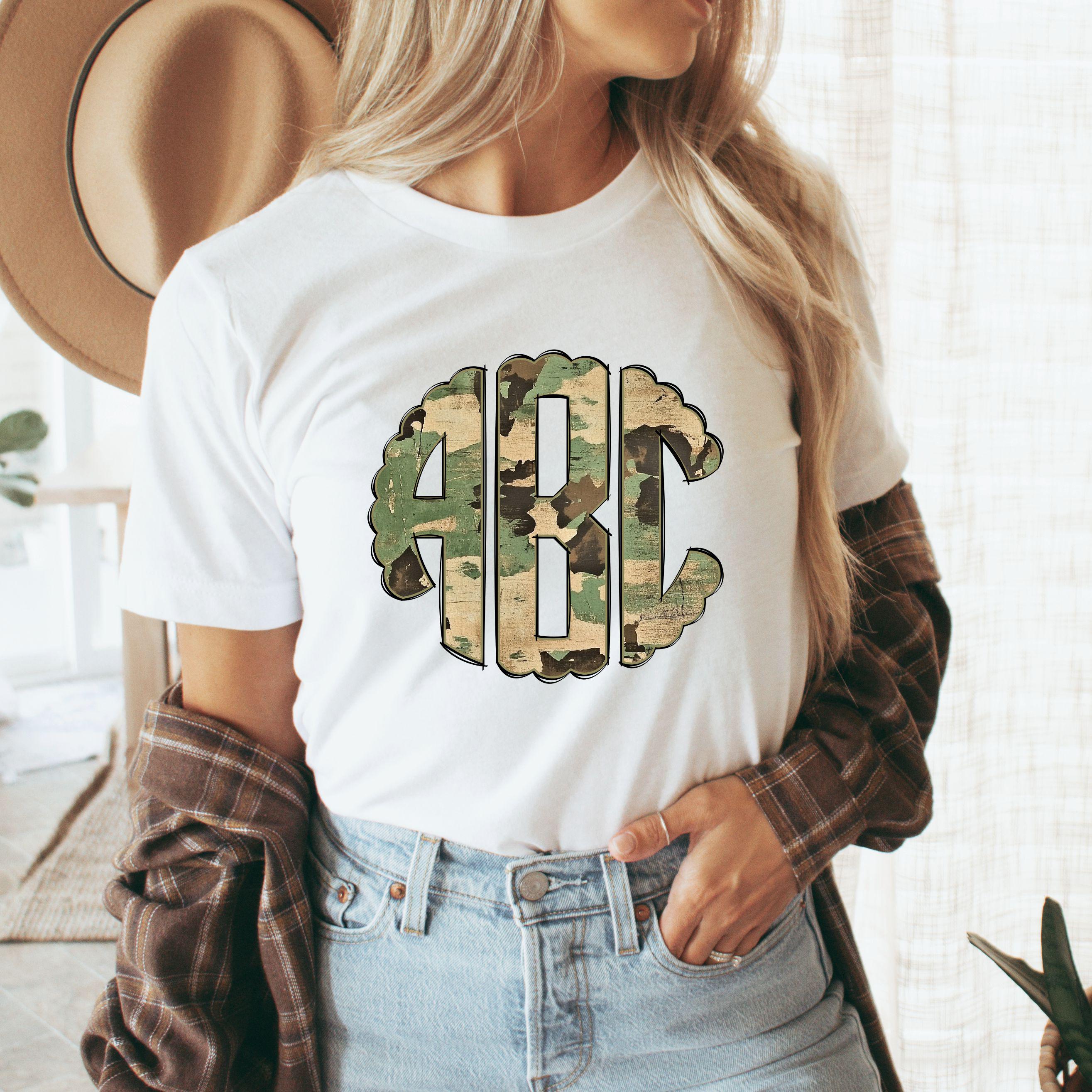 Camouflage Monogram PNG, Camouflage Monogram, Alpha Doodle, Monogram ...