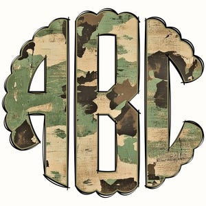 Camouflage Monogram PNG,  Camouflage Monogram, Alpha Doodle, Monogram, Army Camo, Army Alpha Monogram, Army Round Monogram, Monogram CS 39