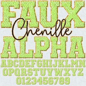 Alfabeto PNG de chenilla sintética, parches de letras universitarias, letras imprimibles de chenilla sintética en colores pastel, letras de primavera de Pascua, paquete Alpha 3FC