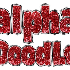 Patriotic Red Glitter Alphabet PNG, 4th July, Independence Day, Alpha Doodle, Glitter Letters, Red Doodle, Alpha Pack, Glitter, Doodle 4C
