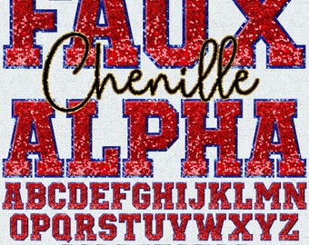 Christmas Faux Chenille Letters PNG, Christmas Glitter, Faux Chenille Patch, Alpha Doodle, Varsity Patches, Glitters, Alpha Pack 2FC