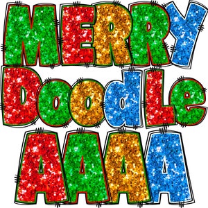 Christmas Sequin Alphabet PNG Bundle, Christmas Alphabet, Christmas Alpha Doodle, Glitters, Christmas Letters, PNG Letters, Alpha Doodle 30