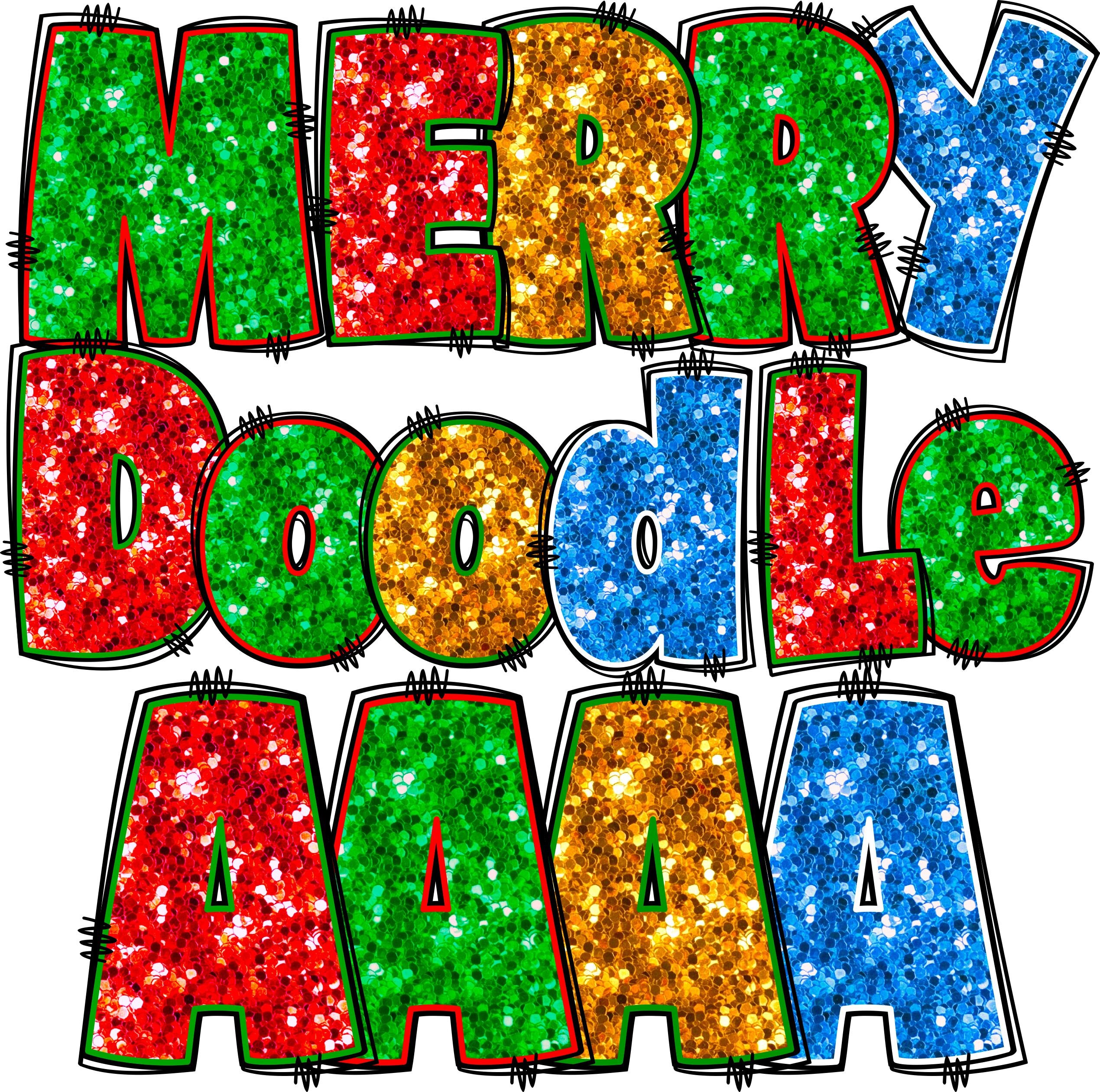 Christmas Sequin Alphabet PNG Bundle, Christmas Alphabet, Christmas Alpha Doodle, Glitters, Christmas Letters, PNG Letters, Alpha Doodle 30